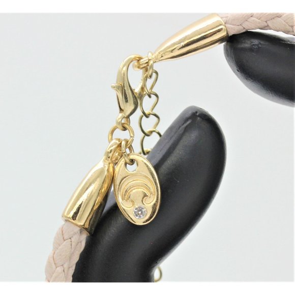 Charming Charlie bracelet adjustable, gold, amethyst purple faux gemstone - Picture 6 of 8